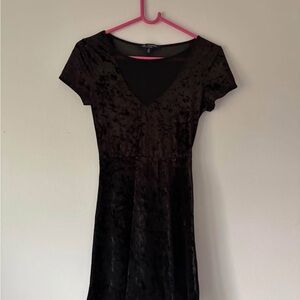 PacSun Black Velvet Mini Dress